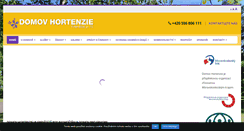 Desktop Screenshot of domovhortenzie.cz